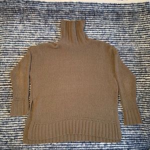 Aerie olive green chenille sweater